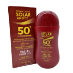 Crema solar anti edad 50+ facial color reistente al agua