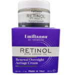 Crema Renovadora Antiedad De Noche Retinol Con Aceite De Argán Emiliana